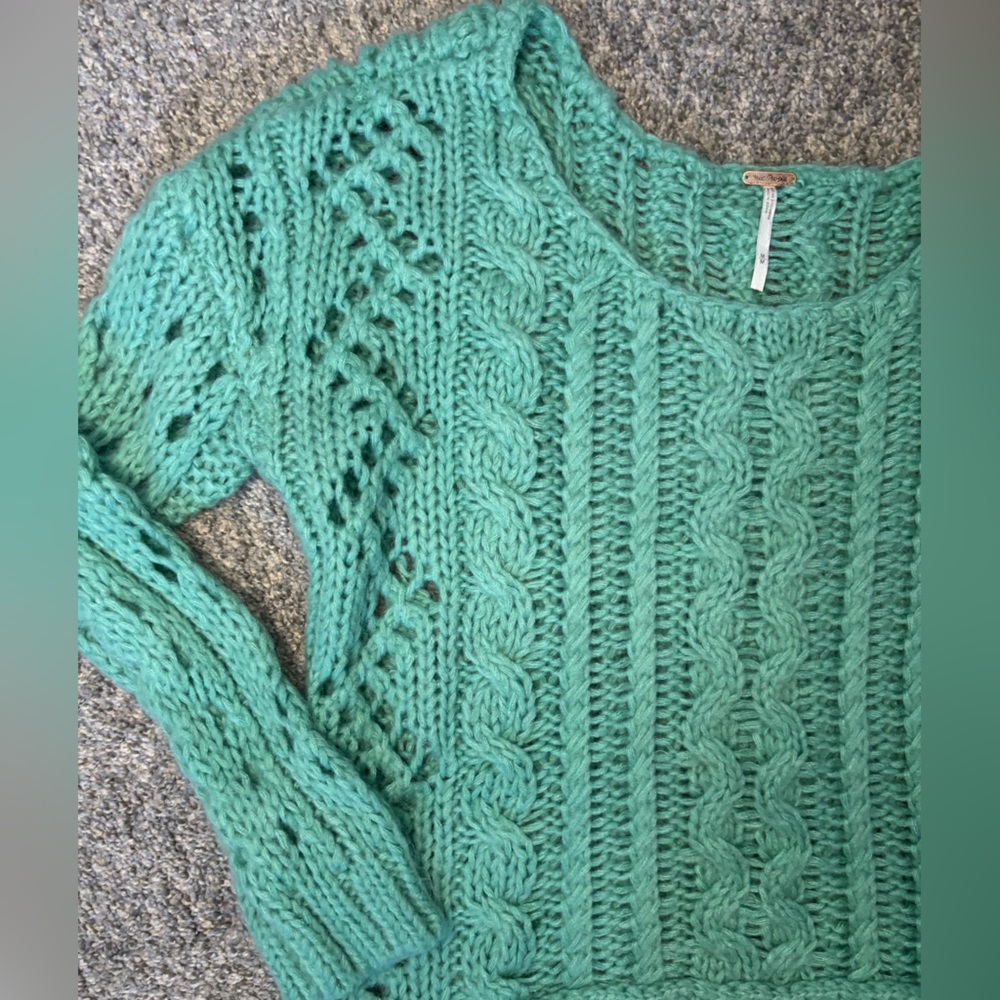 Free People Off-the-Shoulder Knit Sweater - Picture 4 of 6